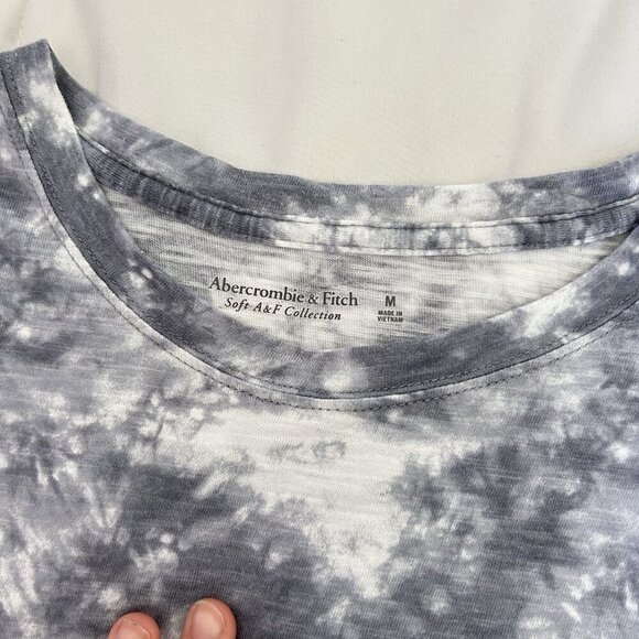 Abercrombie & Fitch Mens Medium Gray Short Sleeve Soft A&F T Tee Shirt - Picture 2 of 6